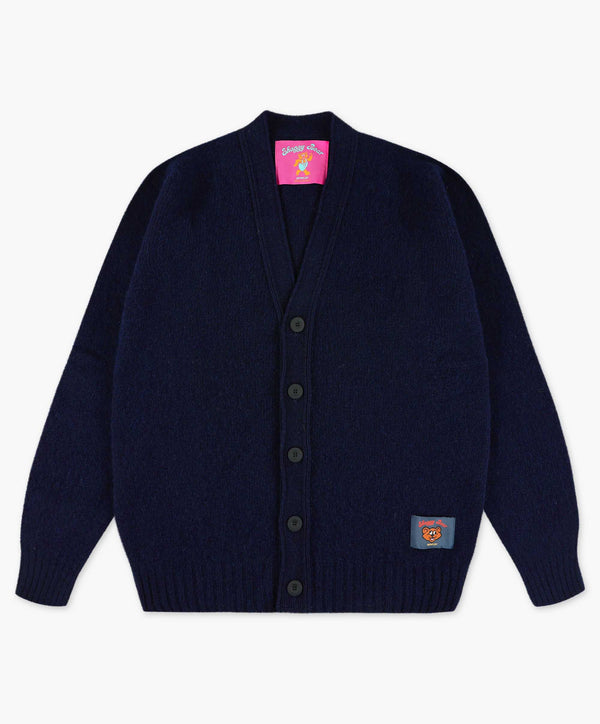 Shaggy Bear Cardigan - Navy