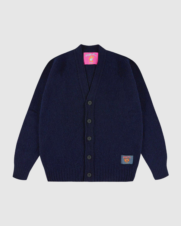 Shaggy Bear Cardigan - Navy