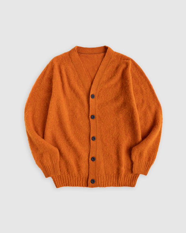 Shaggy Bear Cardigan - Orange