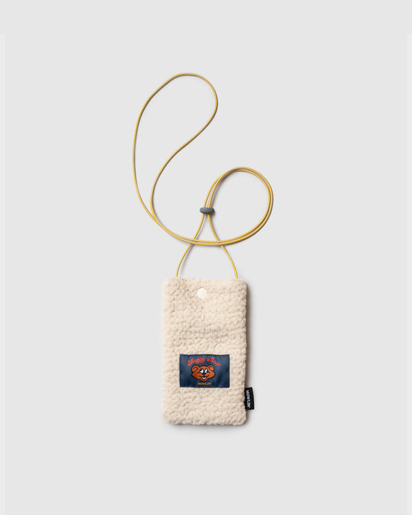 Shaggy Bear Pouch - Recycled Shearling Ecru