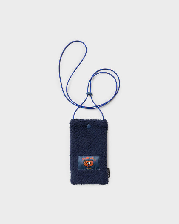 Shaggy Bear Pouch - Recycled Shearling Navy