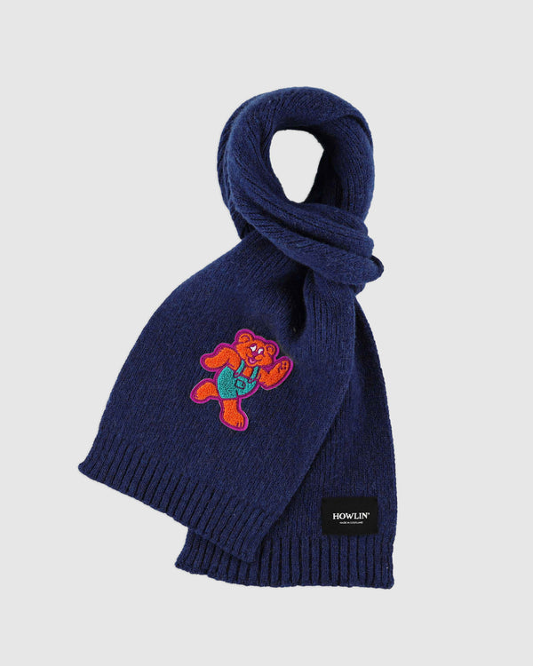 Shaggy Bear Scarf - Navy