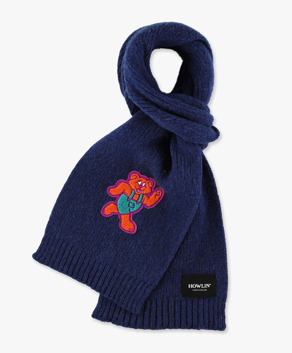 Shaggy Bear Scarf - Navy