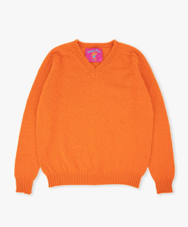 Shaggy Bear V Neck - Tangerine Dreams