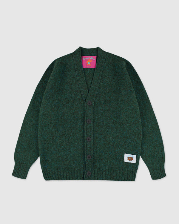 Shaggy Bear Cardigan - Forest