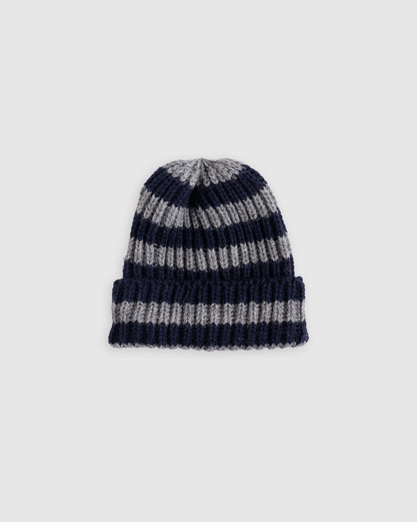 Sleepy Head Hat - Navy/Grey