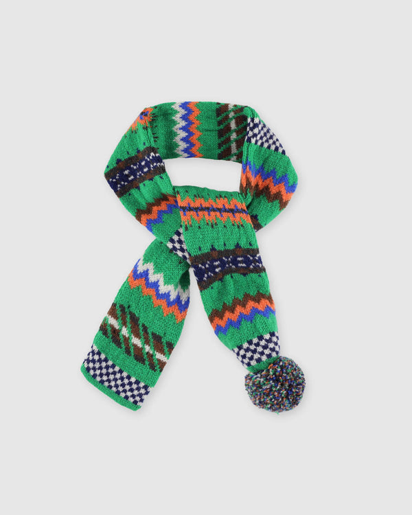 Small Woolen Wonder Scarf - Green Delight