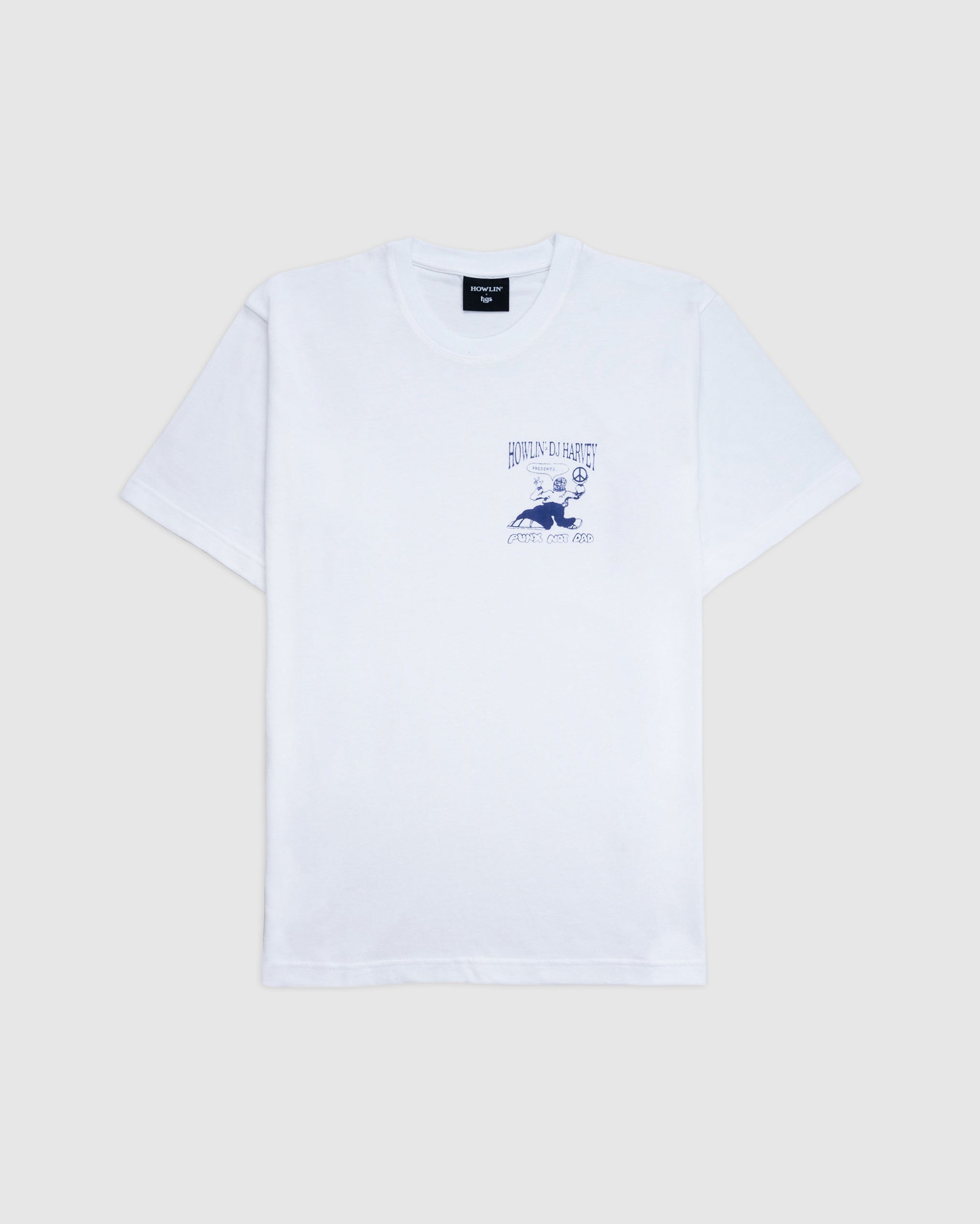Howlin' T-shirt With Purple Chest Logo - White SS24