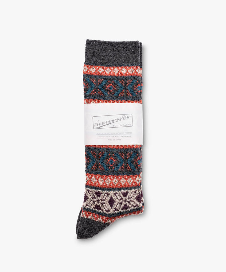 Wool JQ Socks - Charcoal