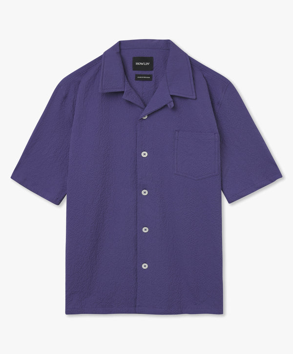 Cocktail Shirt - Purple Seersucker