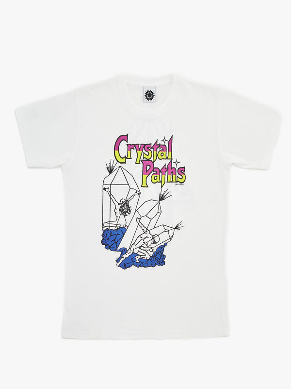 Crystal Paths SS Tee - White