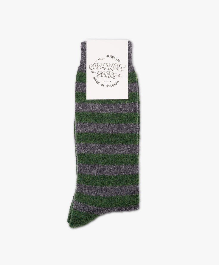 Cosmonaut Socks - Dark Grey / Green