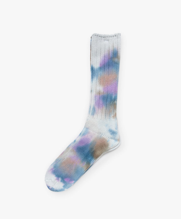Scatter Dye Crew Socks - Purple