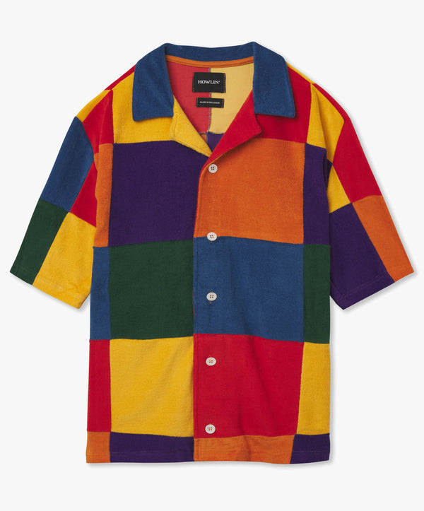 Howlin' Short Sleeve Color Block Terry Shirt Butter In The Sun at