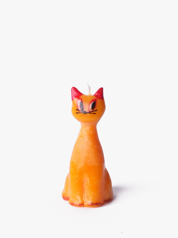 Cat Orange Candle