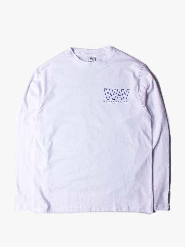 WAV Logo T-shirt LS - White ** Limited Edition